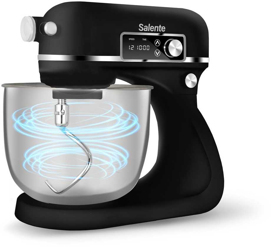 Virtuvinis kombainas Evolveo Salente DigiChef2, robot kuchenny, misa plieninė, 6 litrów, wyświetlacz cyfrowy, juoda