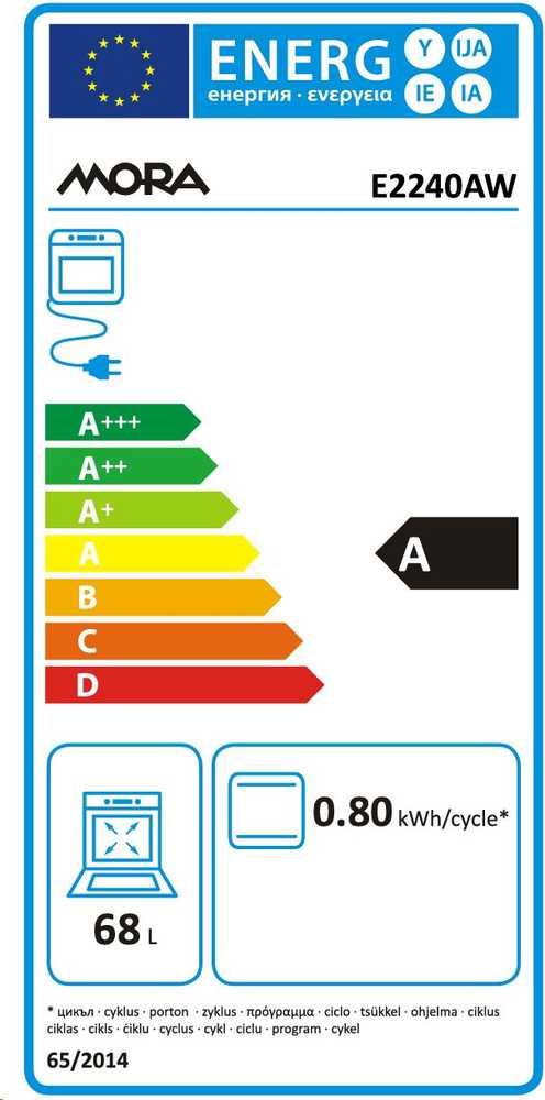 Viryklė Mora E 2240 AW