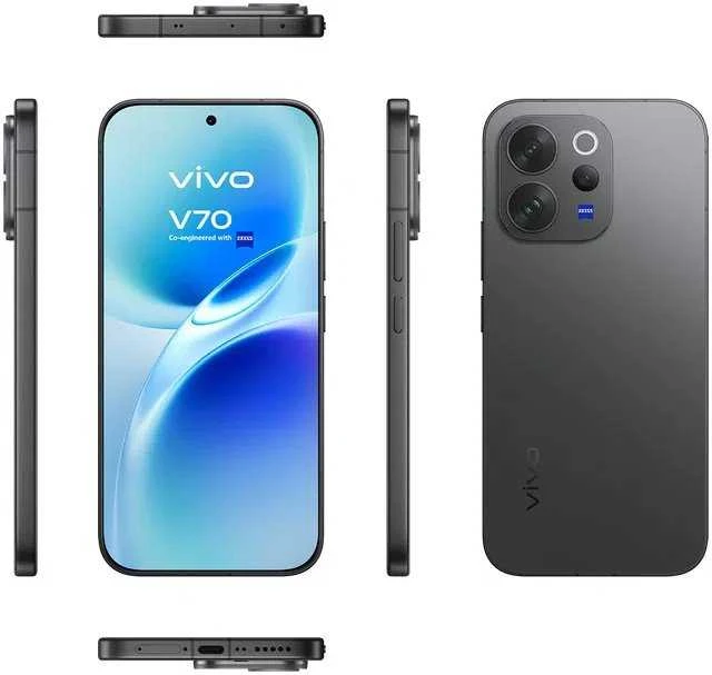 Išmanusis telefonas Vivo V70 8/512GB Juodas (5673394)