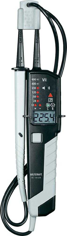 Voltcraft VC-55 LCD dviejų polių įtampos testeris