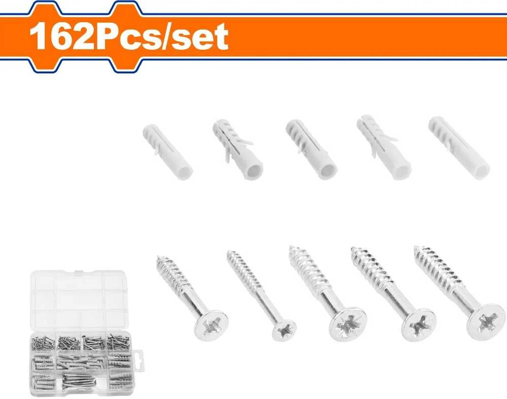 Wadfow dowel with screw set 162pcs