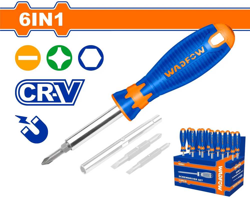 Wadfow Screwdriver 6 in 1