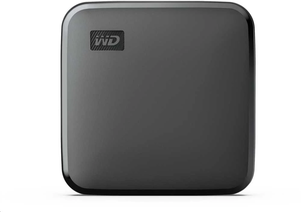 Kietasis diskas „Sandisk Western Digital Elements SE SSD 1TB“ – nešiojamas SSD diskas, kurio skaitymo greitis siekia 400 MB/s, atsparumas kritimui iš 2 metrų aukščio