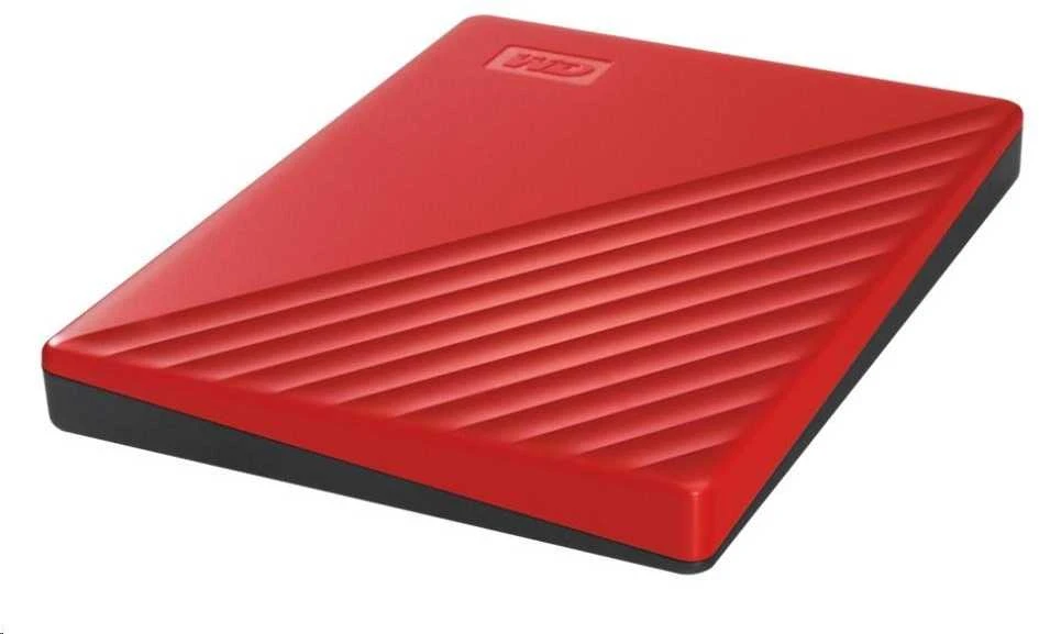 Išorinis kietasis diskas HDD Western Digital My Passport (2TB, USB 3.2), raudonas