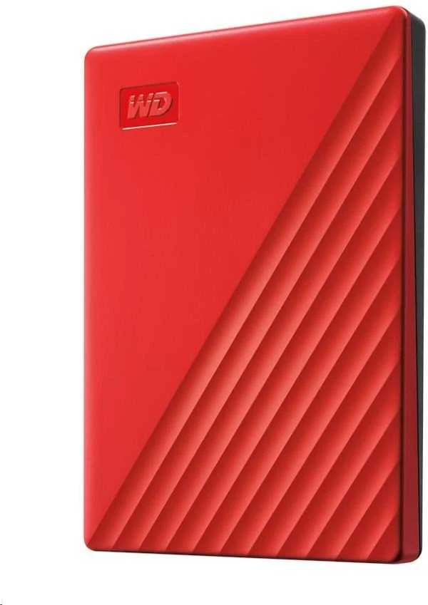 Išorinis kietasis diskas HDD Western Digital My Passport (2TB, USB 3.2), raudonas