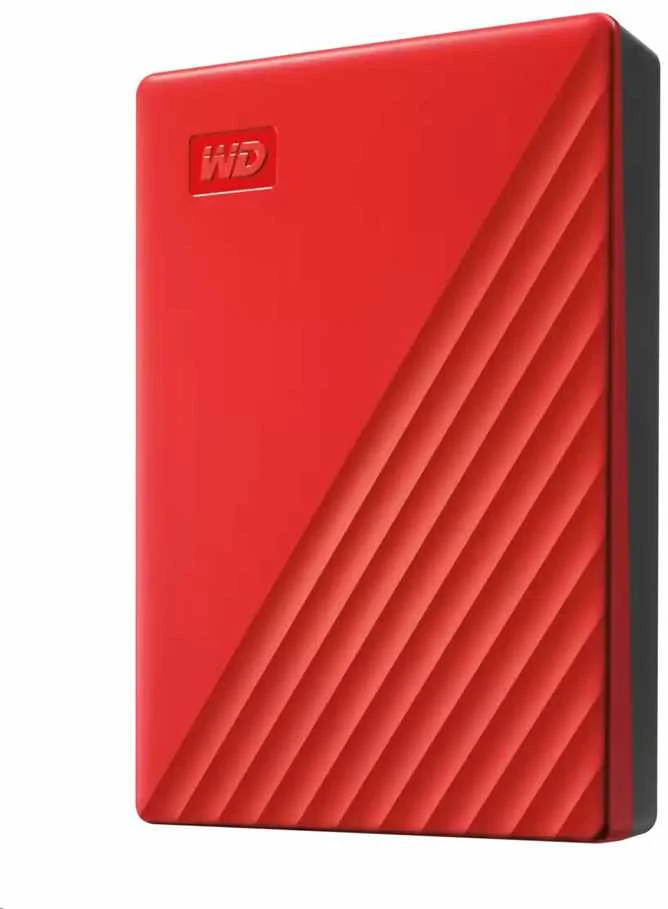 Išorinis kietasis diskas HDD Western Digital My Passport (4TB, USB 3.2) Raudona