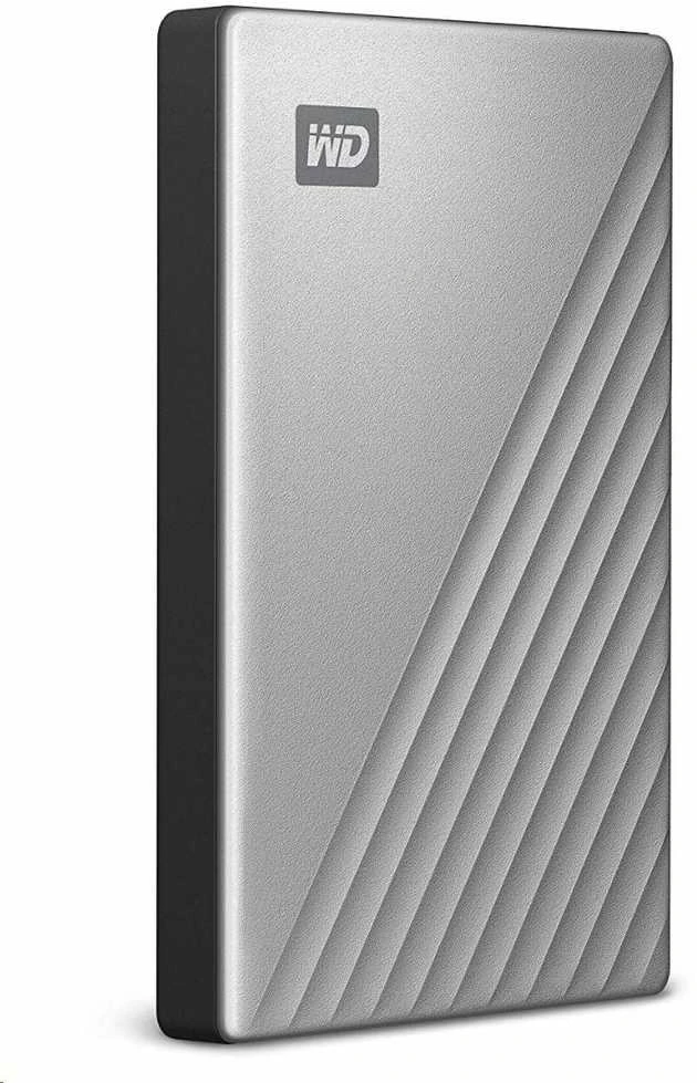 Western Digital „My Passport Ultra“ 4 TB nešiojamas išorinis kietasis diskas su USB-C/USB3.0 prievadu, 2,5 colio, metalinės apdailos, RTL