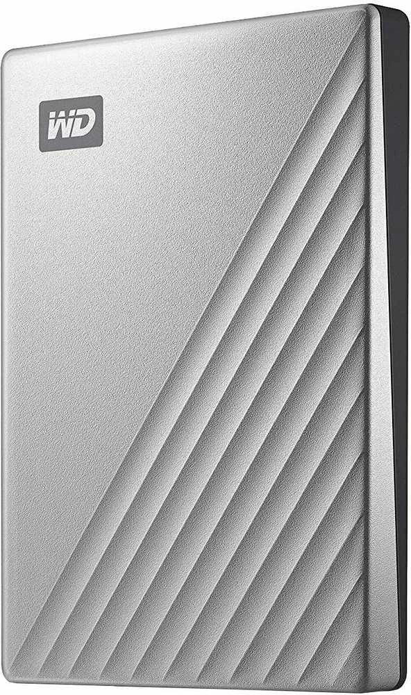 Western Digital „My Passport Ultra“ 4 TB nešiojamas išorinis kietasis diskas su USB-C/USB3.0 prievadu, 2,5 colio, metalinės apdailos, RTL