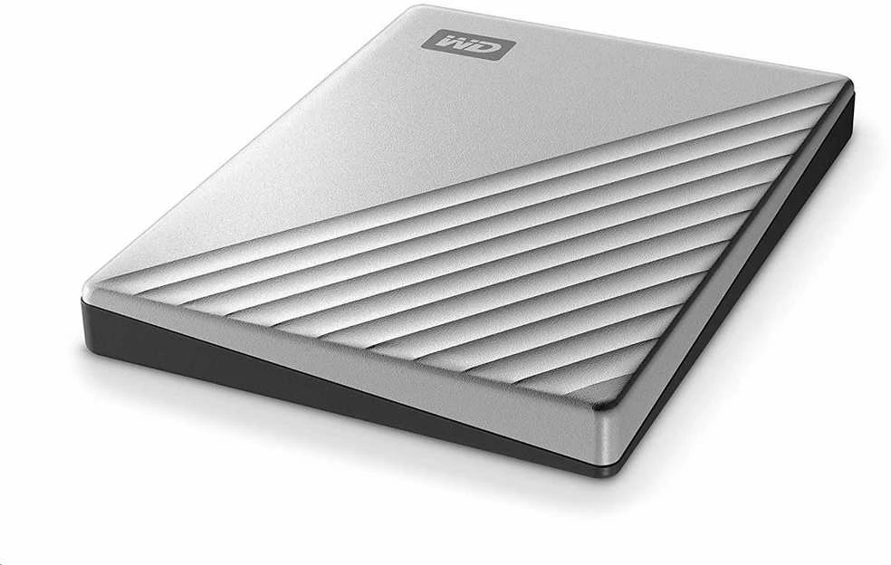 Western Digital „My Passport Ultra“ 4 TB nešiojamas išorinis kietasis diskas su USB-C/USB3.0 prievadu, 2,5 colio, metalinės apdailos, RTL