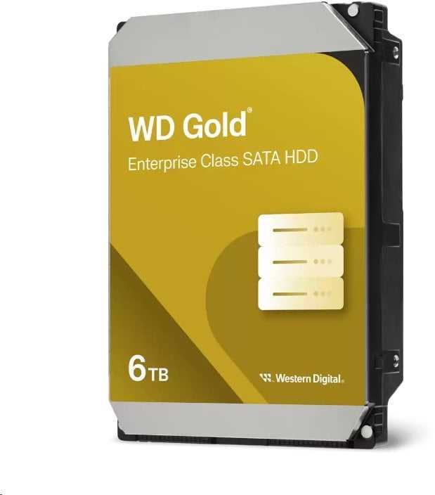 Sandisk Kietasis diskas – „Western Digital Gold WD6004FRYZ“ 6 TB 7200 RPM 128 MB 3,5" Serial ATA III