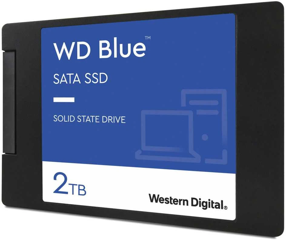 WD Mėlyna SA510 SSD 2TB SATA III 6Gb/s korpusas 2.5" 7mm vidinė po vieną pakuotę, maitinamas „SANDISK“