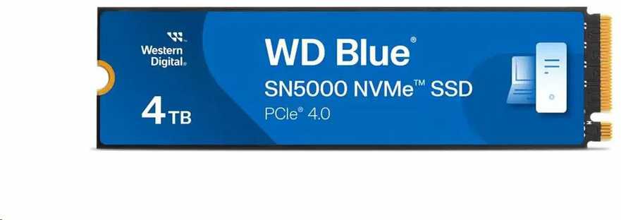 SanDisk WD Mėlyna SN5000 NVMe SSD 4TB M.2 2280 PCIe Gen4