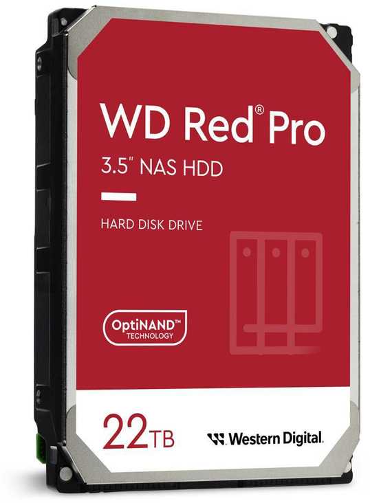 Sandisk Kietasis diskas - Western Digital Raudona Pro 3,5" 22000 GB Serial ATA III