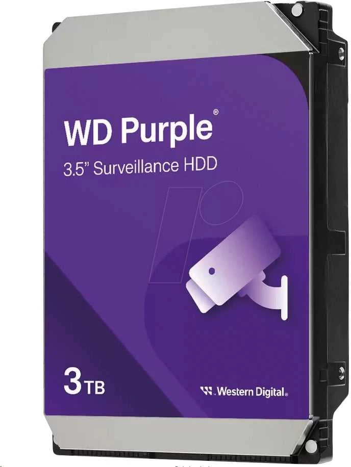 Western Digital Violetinė internal hard drive 3 TB 5400 RPM 128 MB 3.5" Serial ATA III