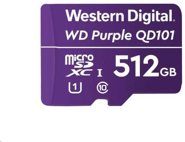 Atminties kortelė Western Digital WD Violetinė SC QD101 512 GB Micro SDXC Class 10