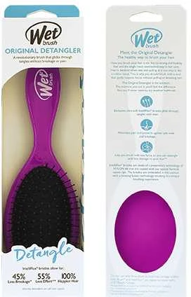 Wet Brush The Wet plaukų šepetys Wetbrush Original Detangling Violetinė