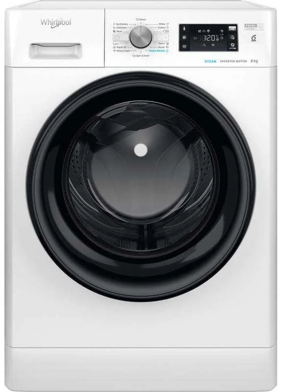 WHIRLPOOL Skalbimo mašina FFB 8469 BV EE, 8kg, 1400 rpm, Energy class A, Gylis 63 cm, Inverter motor, Steam refresh