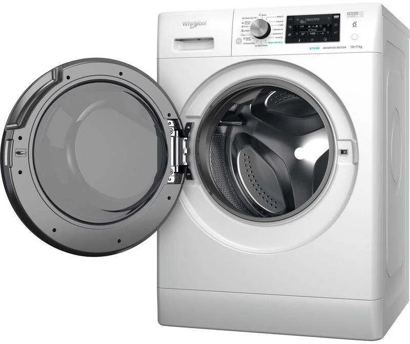 Skalbimo mašina Whirlpool laisvai pastatoma skalbyklė-džiovyklė WHIRLPOOL FFWDD 1076258 BV EU