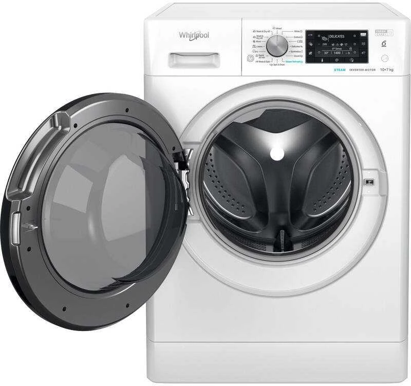 Skalbimo mašina Whirlpool laisvai pastatoma skalbyklė-džiovyklė WHIRLPOOL FFWDD 1076258 BV EU
