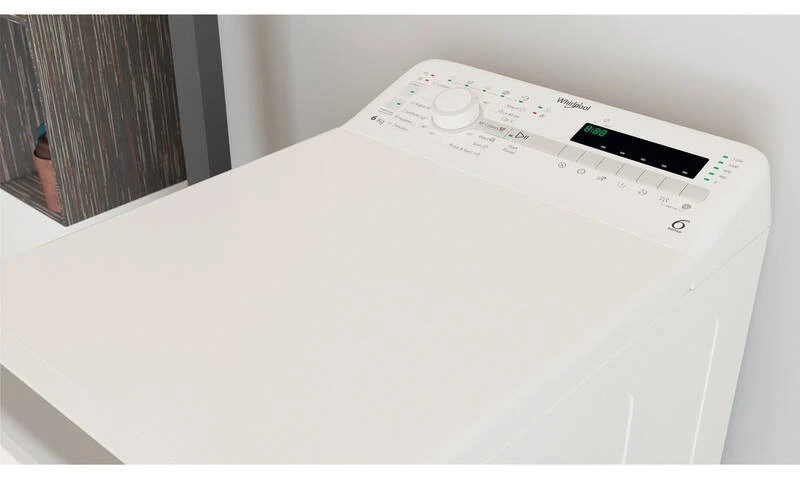 Skalbimo mašina Whirlpool iš viršaus