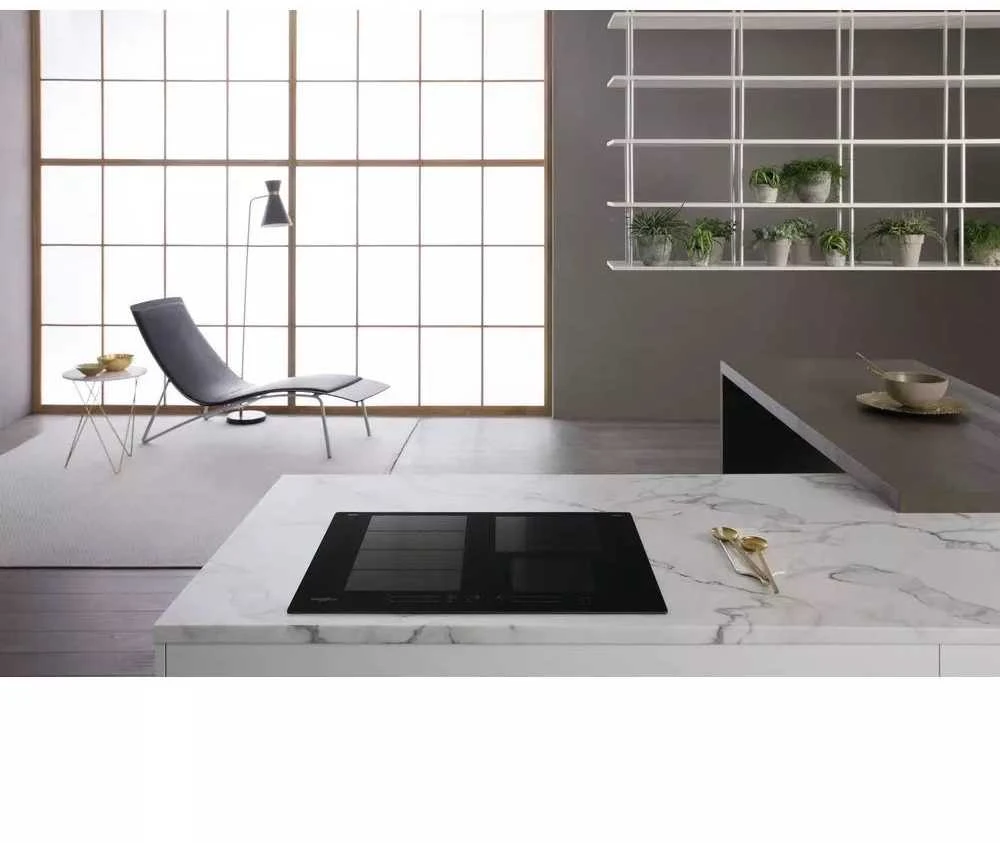 WHIRLPOOL indukcinė kaitlentė WF S7560 NE 60 cm, 1 FlexiSlide, Booster, Juodas