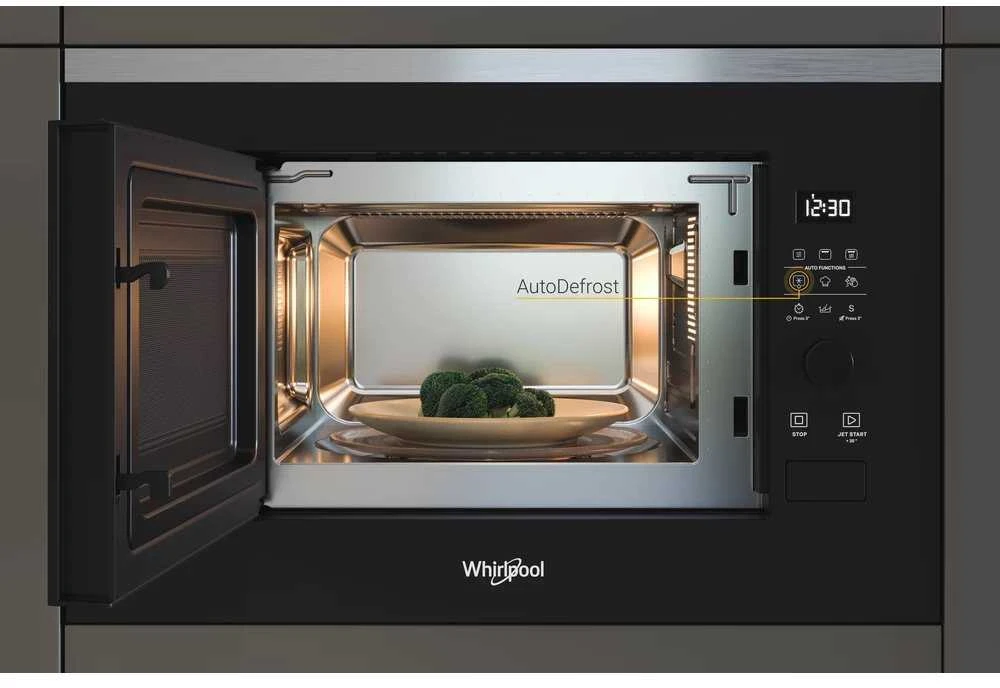 „Whirlpool WMF200G“ mikrobangų krosnelė, įmontuojama, kombinuota, 20 l, 800 W, Juodas