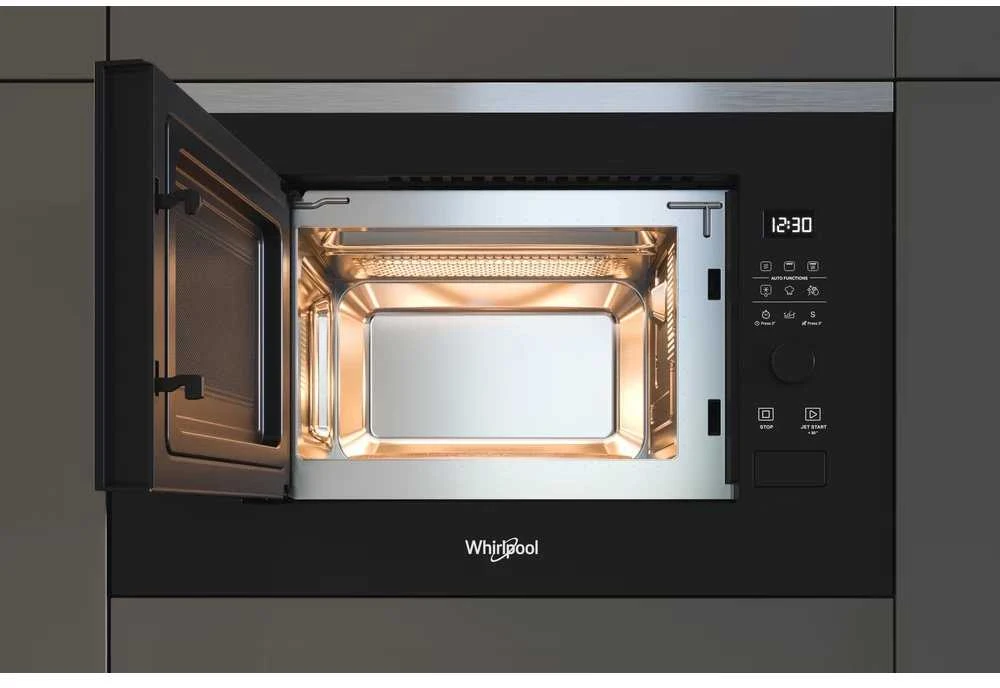 „Whirlpool WMF200G“ mikrobangų krosnelė, įmontuojama, kombinuota, 20 l, 800 W, Juodas