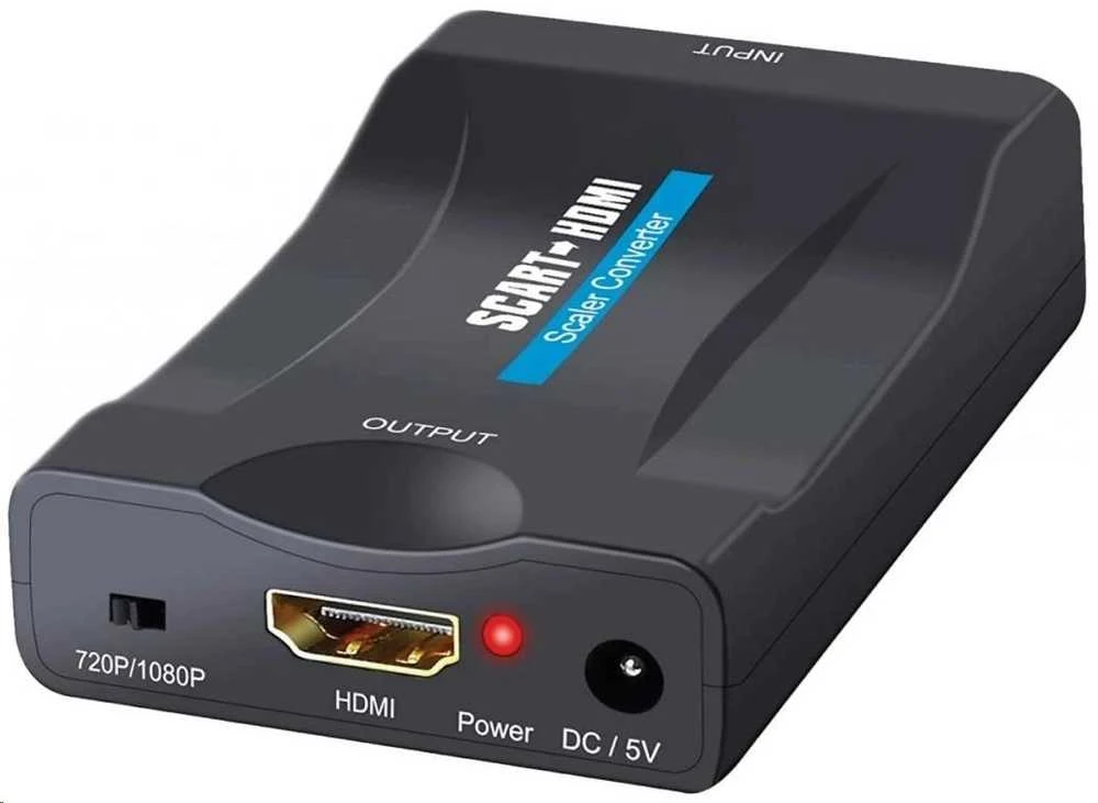 Šakotuvas Winner Group WG - Audio video konvertor SCART na HDMI, juoda