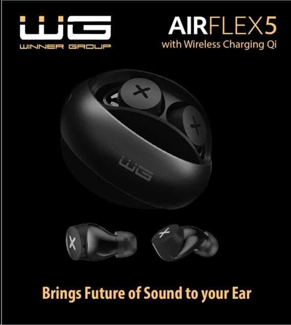 WG AirFlex 5 ausinės su įkrovimo dėklu