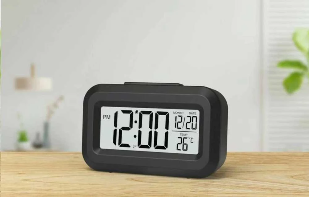 „Winner Group WG“ – žadintuvas su vidiniu termometru WG DigiTherm Alarm, juodas