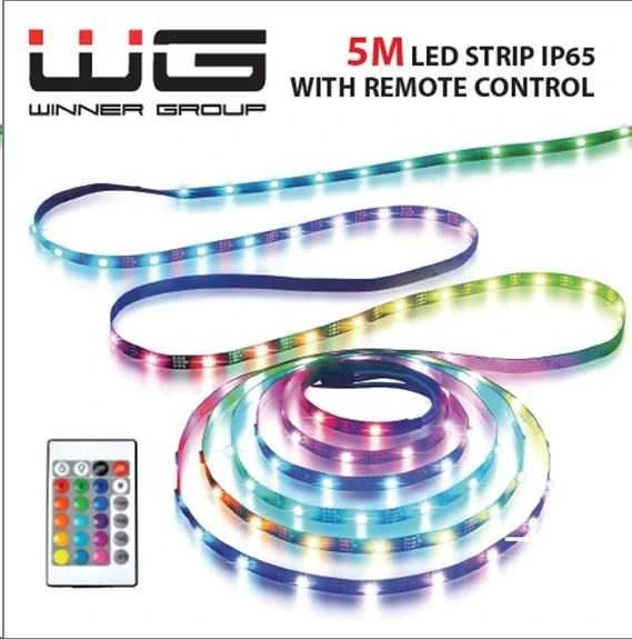 „Winner Group WG“ – LED juosta WG14, 5 metrai, su valdikliu, IP 65, USB-A