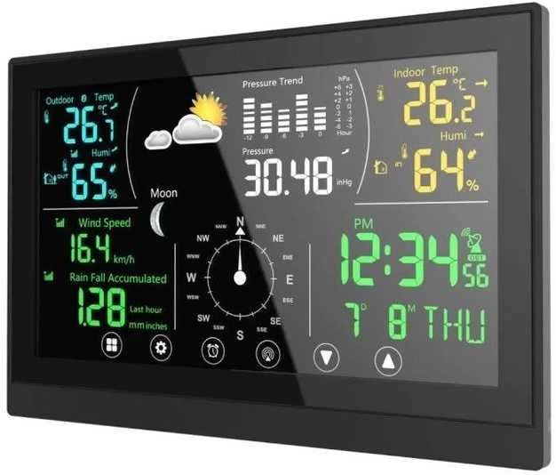 „Winner Group WG“ – meteorologinė stotelė WG1 su jutikliniu ekranu ir priedais, anemometru, lietaus matuokliu