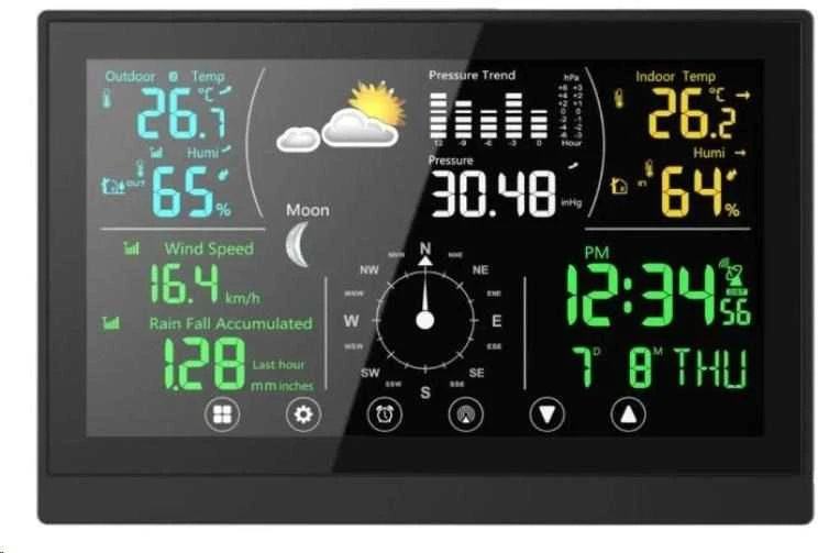 „Winner Group WG“ – meteorologinė stotelė WG1 su jutikliniu ekranu ir priedais, anemometru, lietaus matuokliu