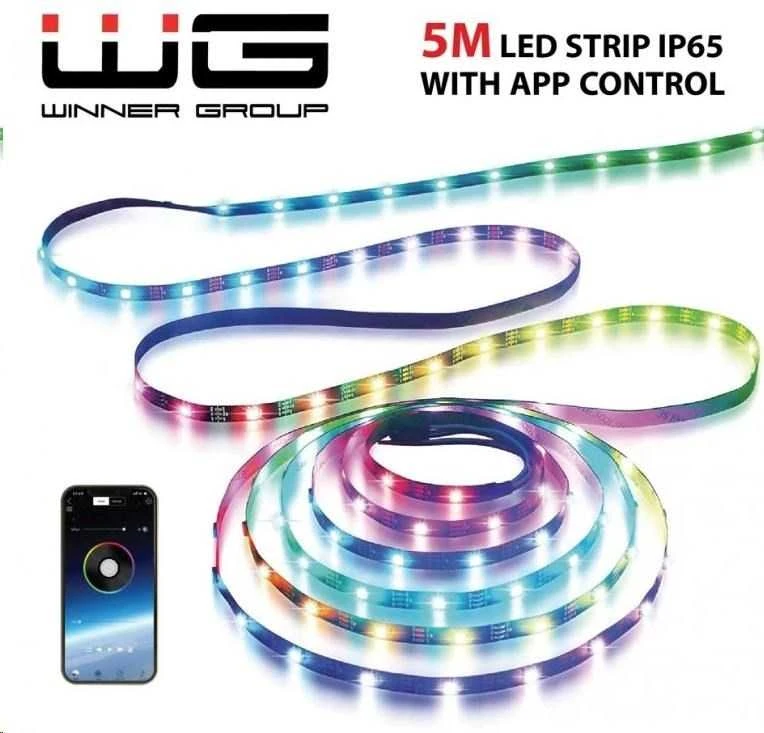 Winner Group WG - LED juosta WG2, 5 metrai, su aplikacija, IP 65