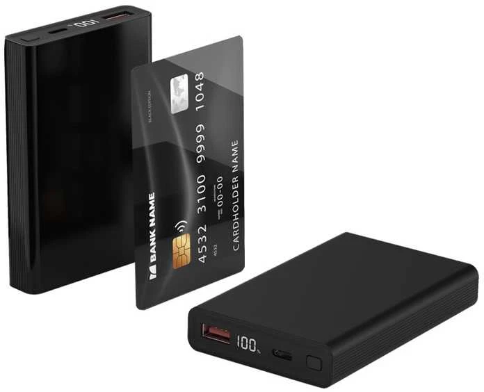 Winner Group WG - Išorinė baterija 10000 mAh, USB-C PD 20W + USB-A 22.5W, juoda