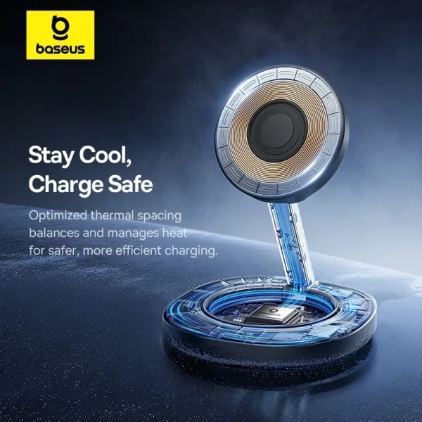 Baseus „EnerFill FF11“ 15 W sulankstomas akumuliatorius su 20 W sieniniu įkrovikliu ir 1 m USB-C laidu - juoda