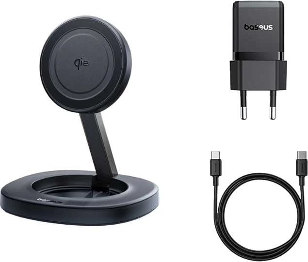 Baseus „EnerFill FF11“ 15 W sulankstomas akumuliatorius su 20 W sieniniu įkrovikliu ir 1 m USB-C laidu - juoda