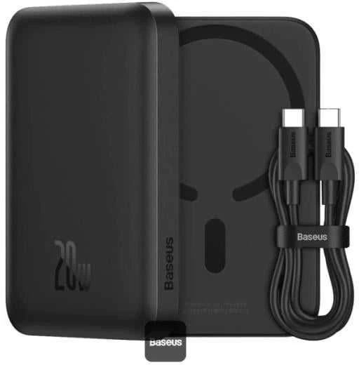 Mini Wireless PowerBank 20W Baseus - juodas
