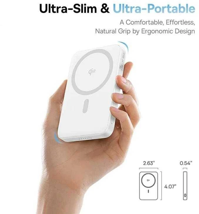 „Baseus“ magnetinė išorinė baterija su stovu „PicoGo Qi2 5000mAh 20W“