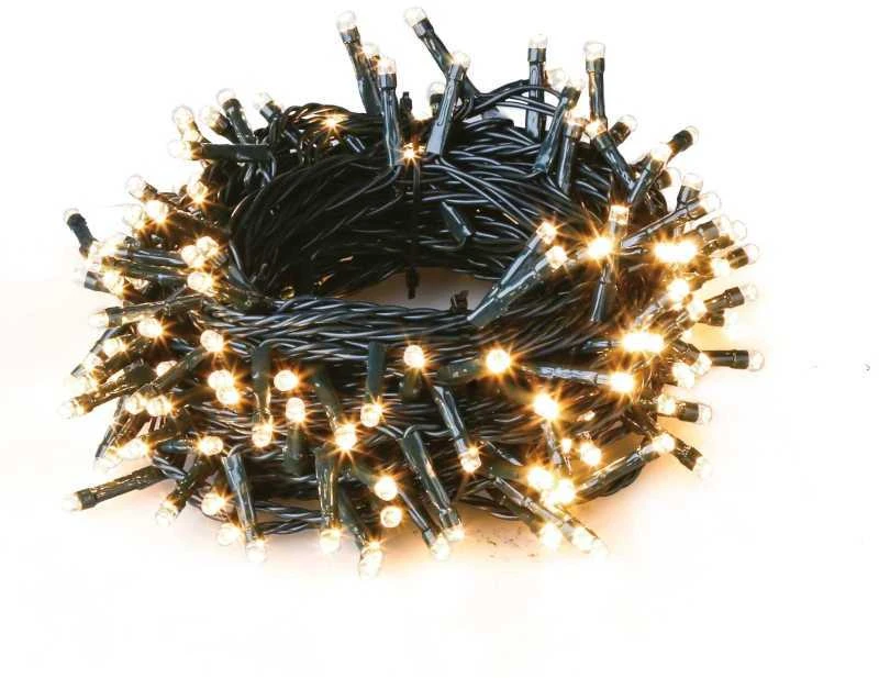 Išmani LED lauko girlianda, 230Vac, 20m, 200 x LED, šiltai balta 3500K, Wi-Fi, TUYA / Smart Life, WOOX
