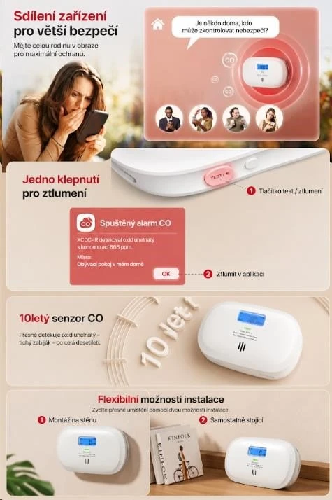 X-Sense XC0C-iR Wi-Fi carbon monoxide detector