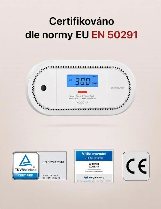 X-Sense XC0C-iR Wi-Fi carbon monoxide detector