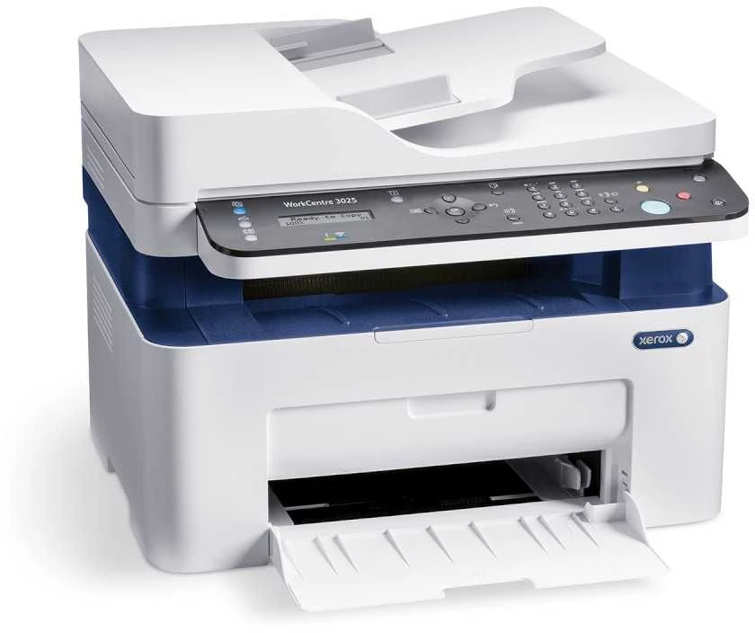 Spausdintuvas Xerox WorkCentre 3025NI, A4, kopijavimas / spausdinimas / nuskaitymas / faksas, ADF, 20 ppm, 15 000 mėn., 128 Mb, 8,5 sek., 150 lapų, USB 2.0, WiFi, Tinklinis