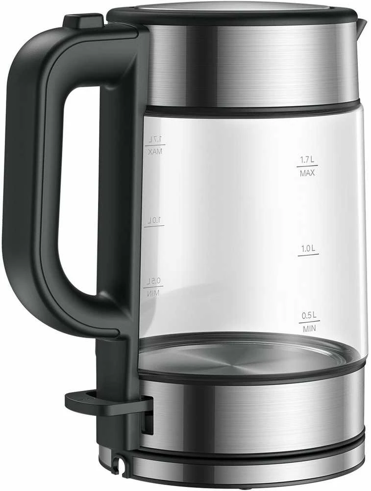 Xiaomi | Elektrinis stiklas Virdulys EU | Elektrinis | 2200 W | 1,7 l | Stiklas | 360° sukamasis pagrindas | Juodas/Nerūdijantis plienas