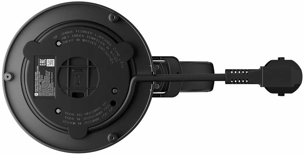 Xiaomi | Elektrinis stiklas Virdulys EU | Elektrinis | 2200 W | 1,7 l | Stiklas | 360° sukamasis pagrindas | Juodas/Nerūdijantis plienas
