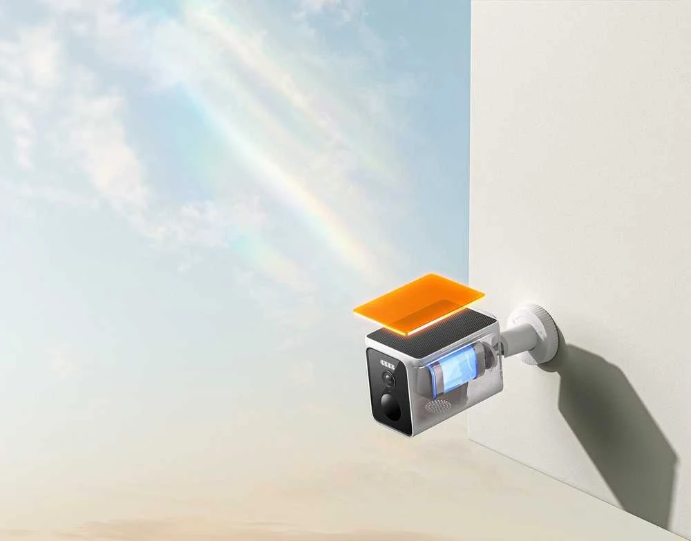Stebėjimo kamera Xiaomi BW400 Pro Set | Maitinama saulės energija | 4 MP | IP66 | SD iki 256 GB