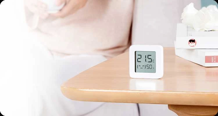 Jutiklis Xiaomi Mi Temperature and Humidity Monitor 2, baltas