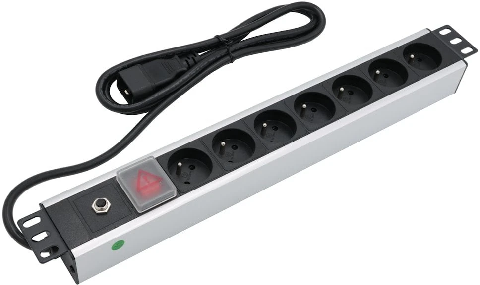 Šakotuvas XtendLan 19'' distribution panel 7x 230V, CSN, 16A/C20, 1,8 m