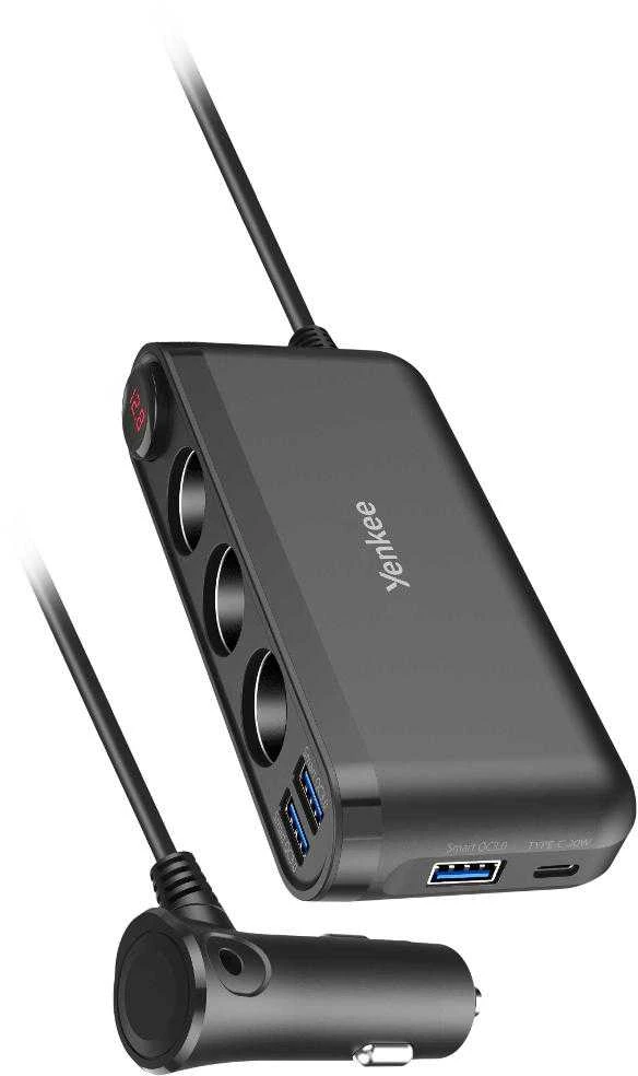 Įkroviklis Yenkee YAC 470 automobilinio įkroviklio adapteris YENKEE