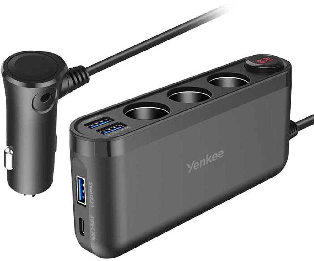 Įkroviklis Yenkee YAC 470 automobilinio įkroviklio adapteris YENKEE